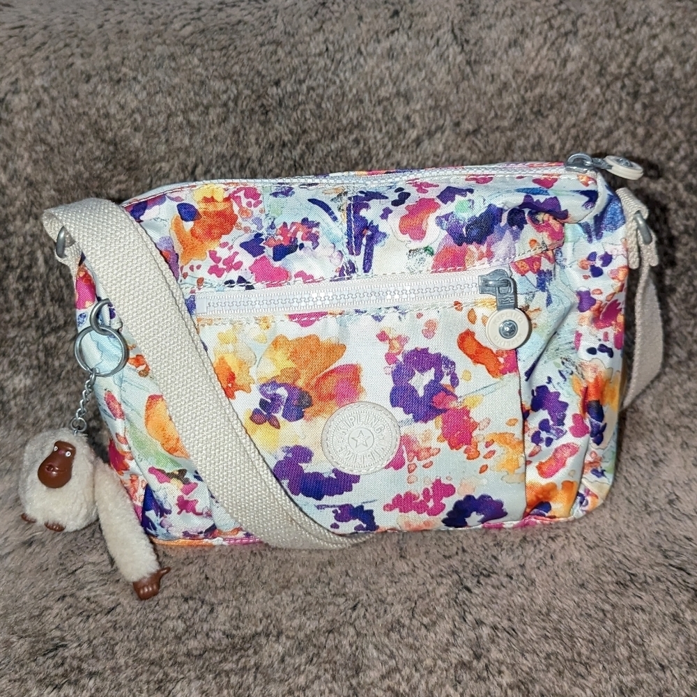 Kipling Wes Crossbody Bag Floral HB6557 - Picture 2 of 10